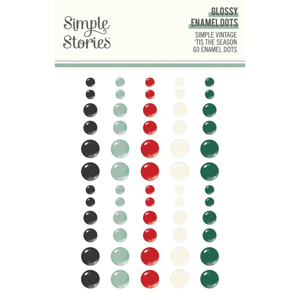 Simple Stories - Tis the season - Enamel Dots
