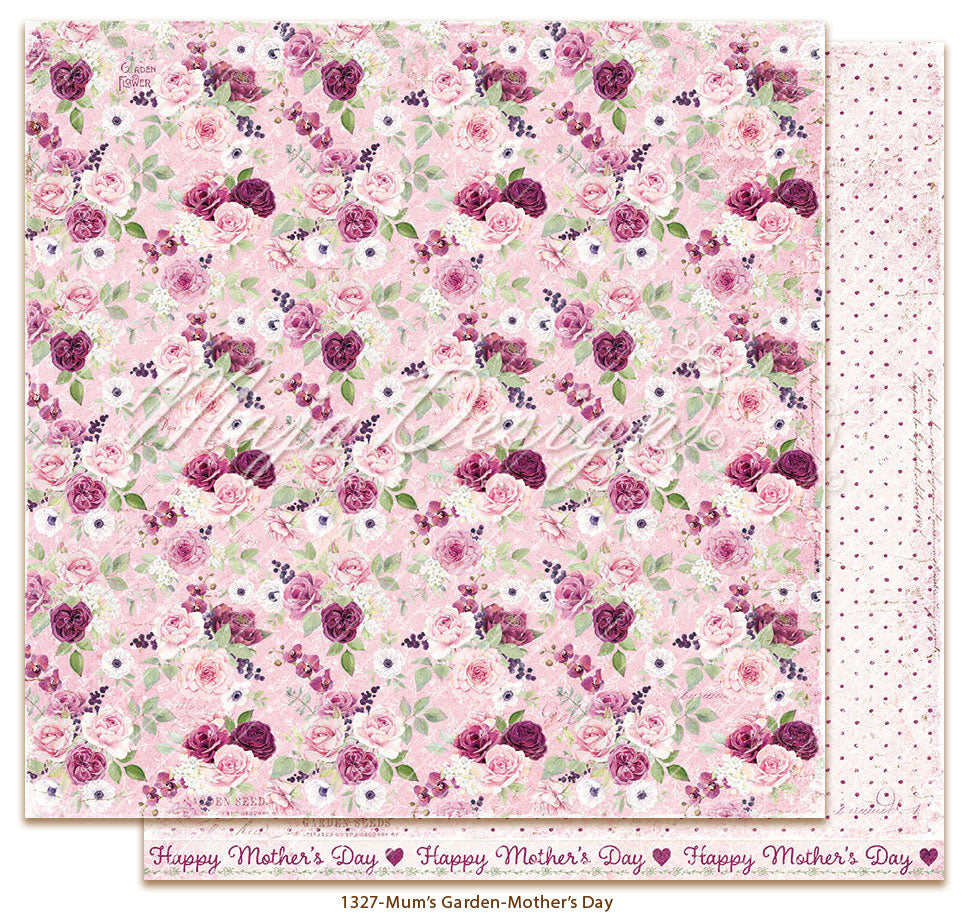 Maja Design - Mum's Garden - Collection Pack m/monochrome ark - 12 x 12"
