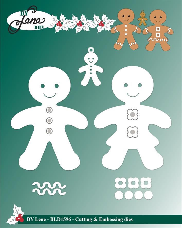 By Lene Design - Dies - Gingerbread Figures