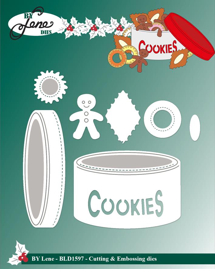 By Lene Design - Dies - Cookie Tin