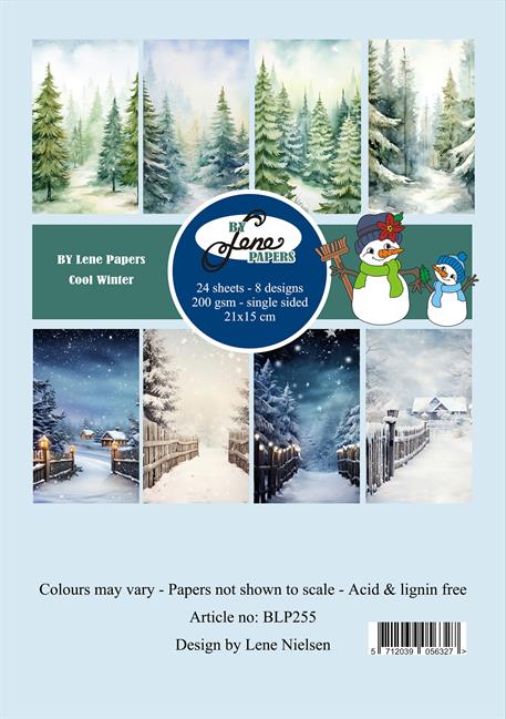 By Lene - Paper Pad - Cool Winter A5