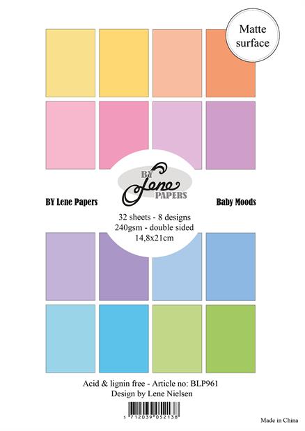 By Lene - Paper Pad - Solid Color - Baby Mood