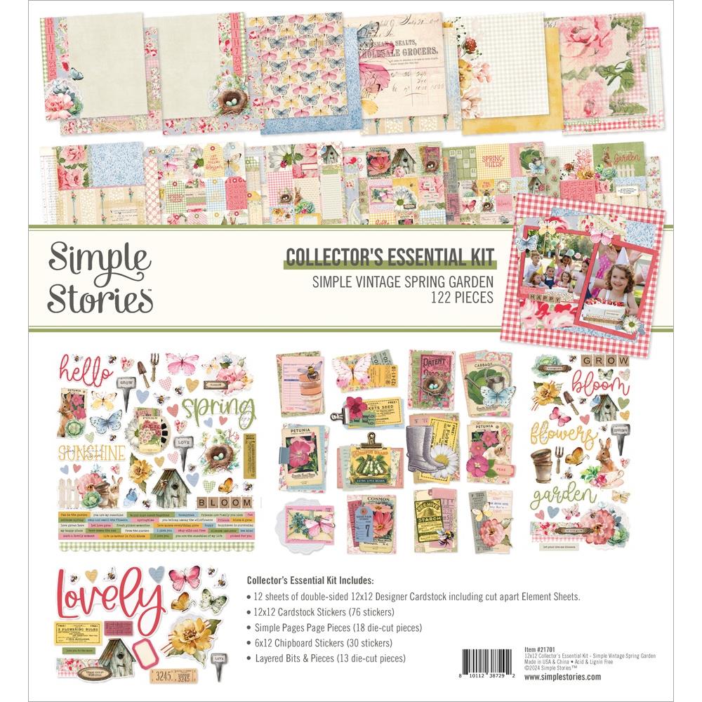 Simple Stories - Spring Garden - Collectors Essentials Kit - 12 x 12"