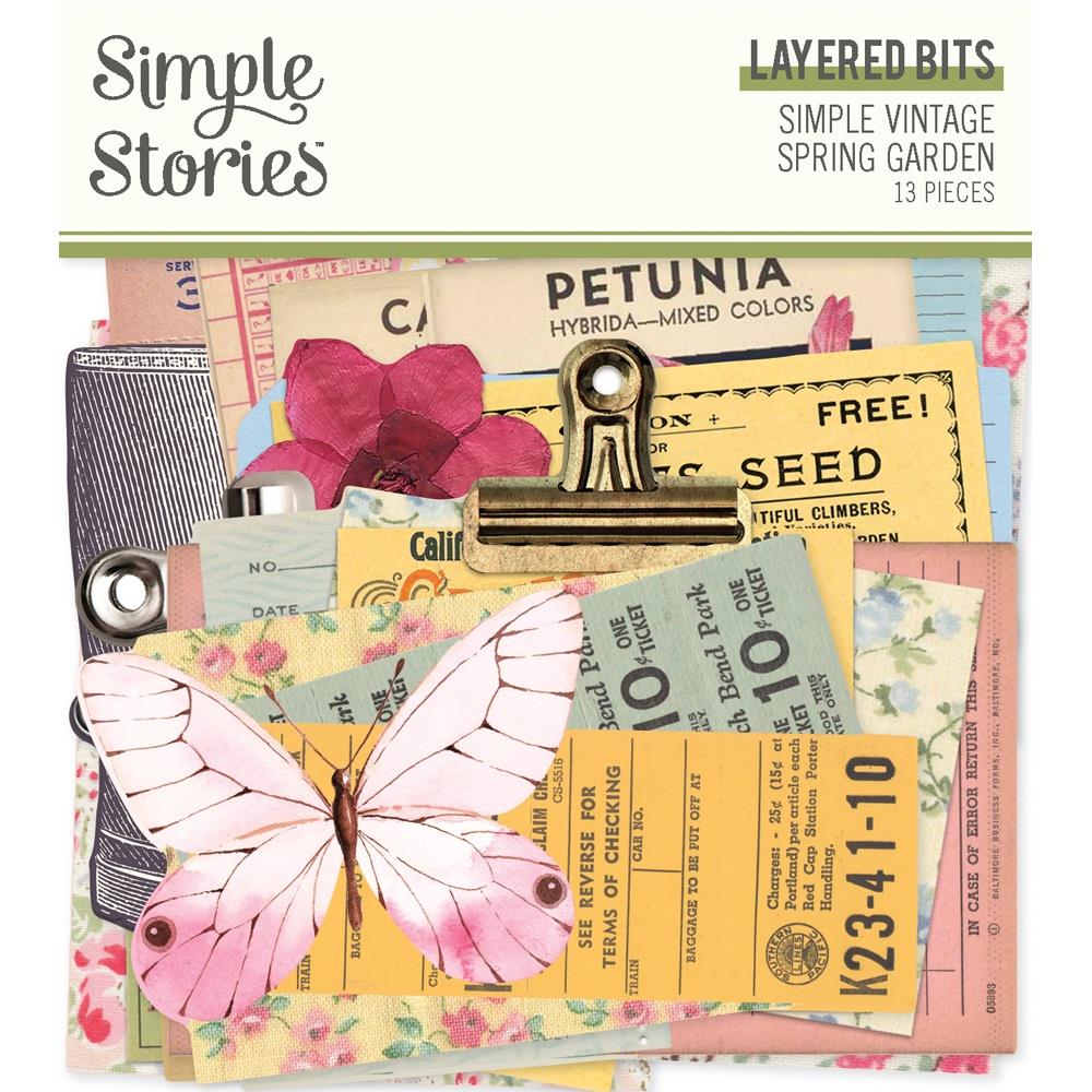 Simple Stories - Spring Garden - Bits and pieces Layered