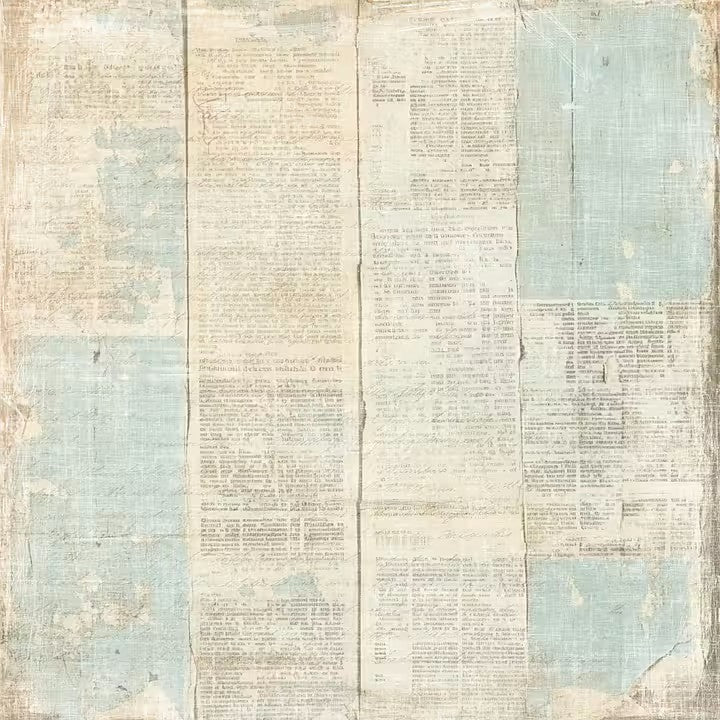 Reprint - The Bookshop - Flower Edge - 12 x 12"