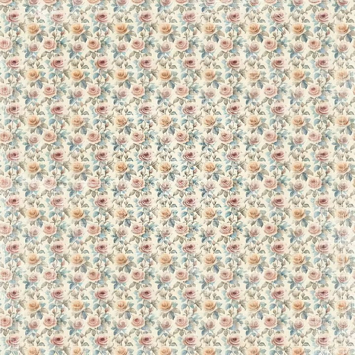 Reprint - The Bookshop - Small Roses - 12 x 12"