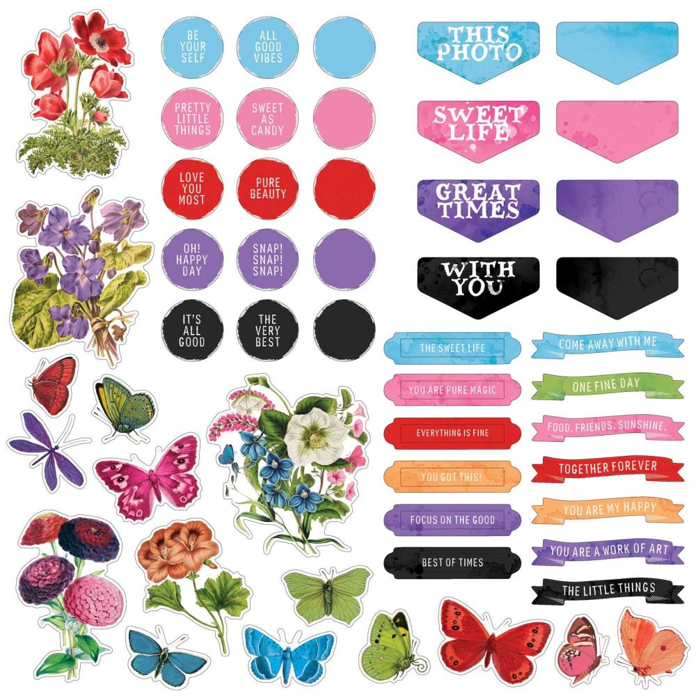 49 and Market - Spectrum Gardenia - Chipboard Set