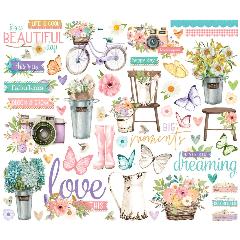 Simple Stories - Flower Shoppe - Bits and pieces