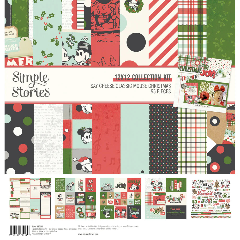 Simple Stories - Say Cheese Classic Mouse - Christmas - Collection Kit