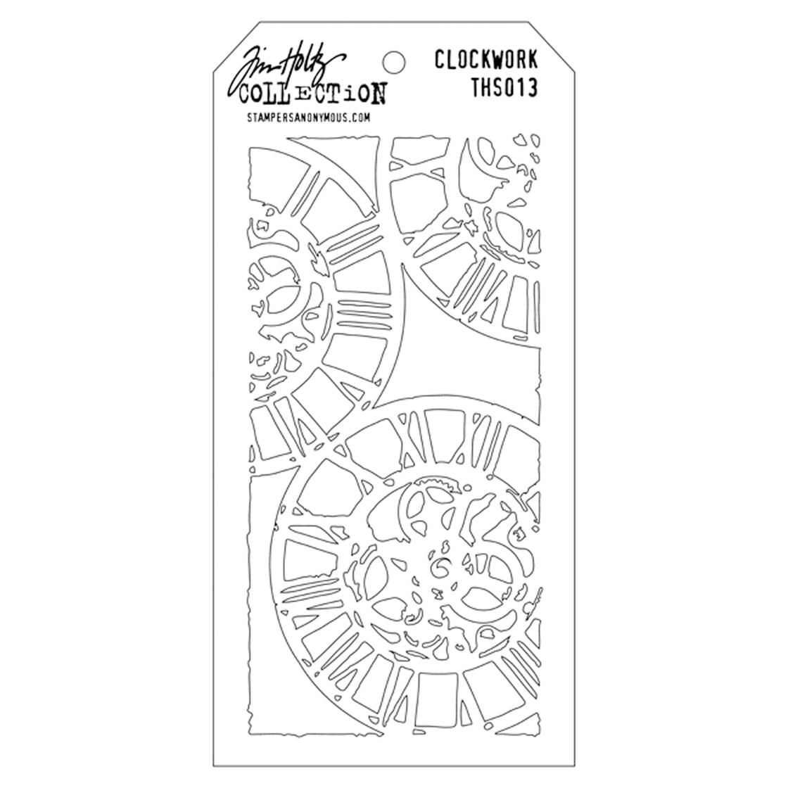 Tim Holtz - Stencil - Clockwork