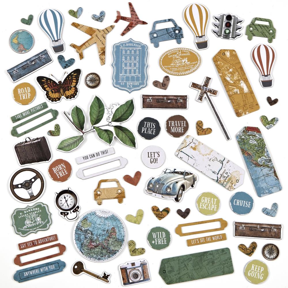 49 and Market - Wherever - Chipboard Set