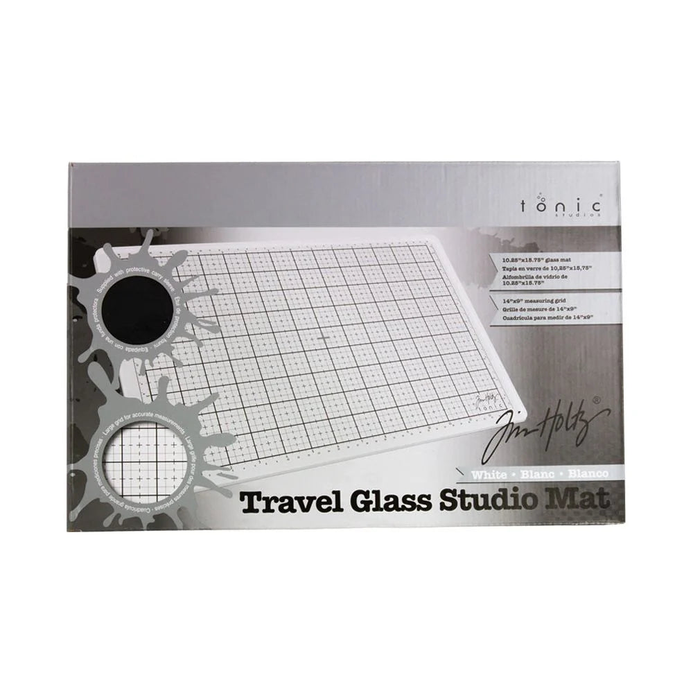 Tonic Studios - Tim Holtz  - Travel Glass Studio Mat (White)