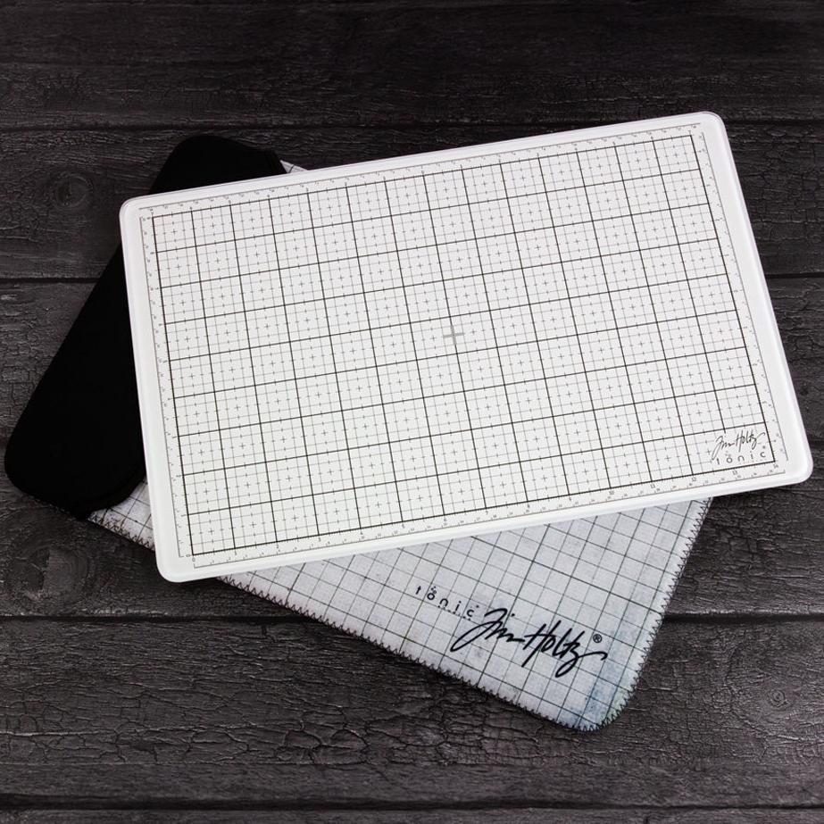 Tonic Studios - Tim Holtz - Travel Glass Studio Mat (White)