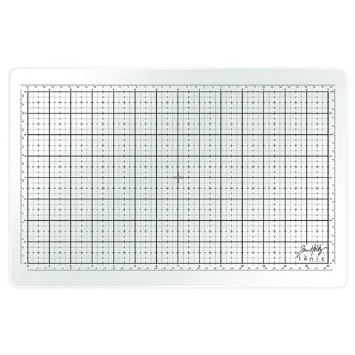 Tonic Studios - Tim Holtz - Travel Glass Studio Mat (White)