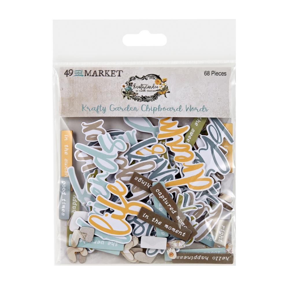 49 and Market - Krafty Garden - Chipboard Word Set