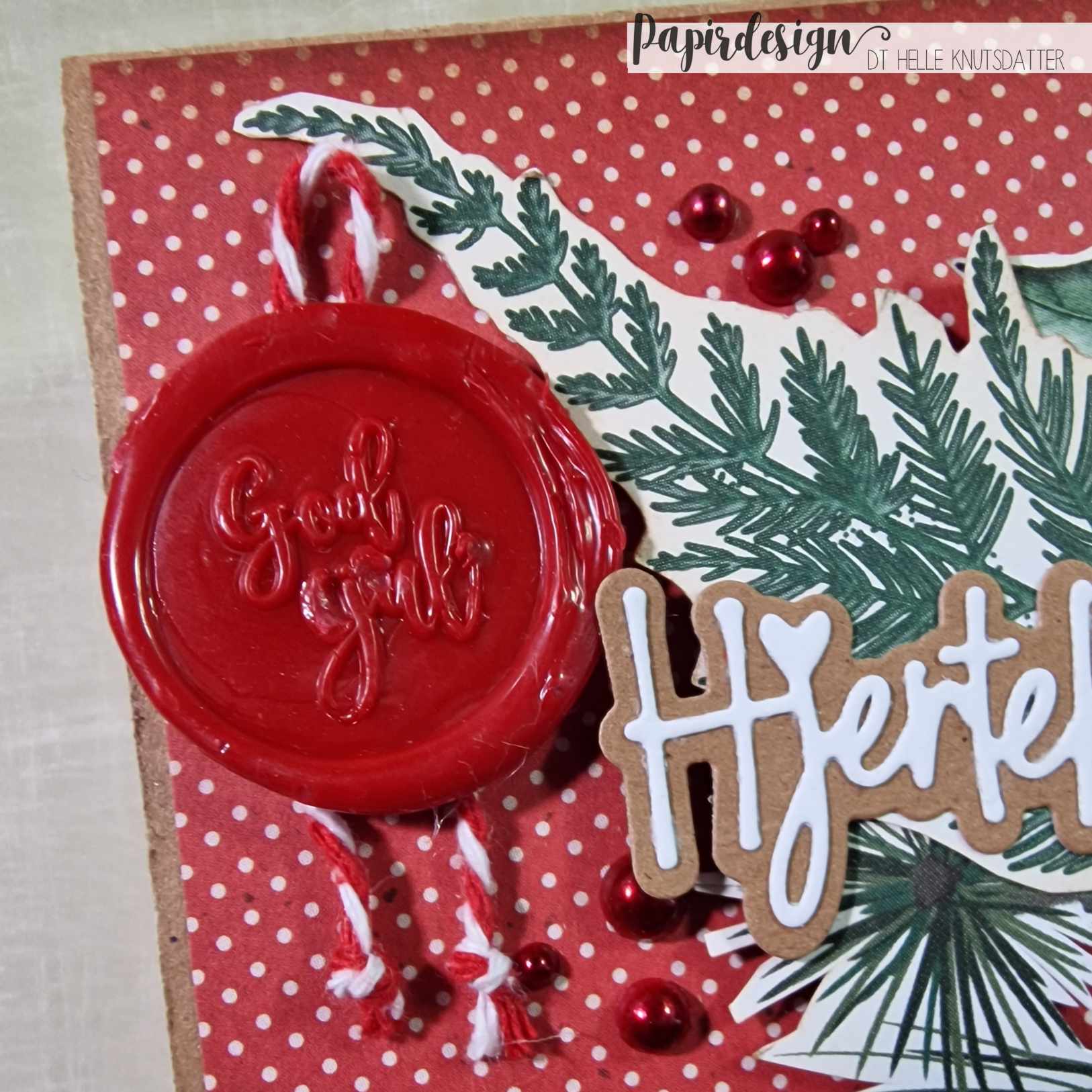 Papirdesign - Voksbiter - Rød