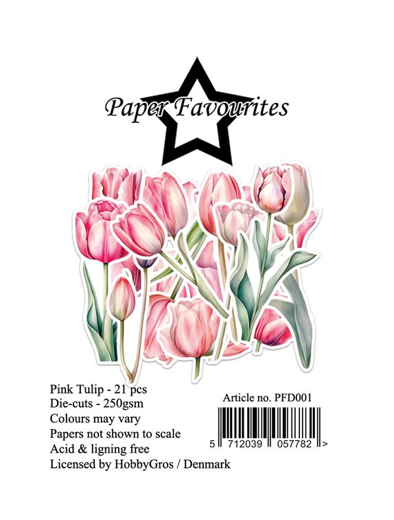Paper Favourites - Die Cuts - Ephemera - Pink Tulip