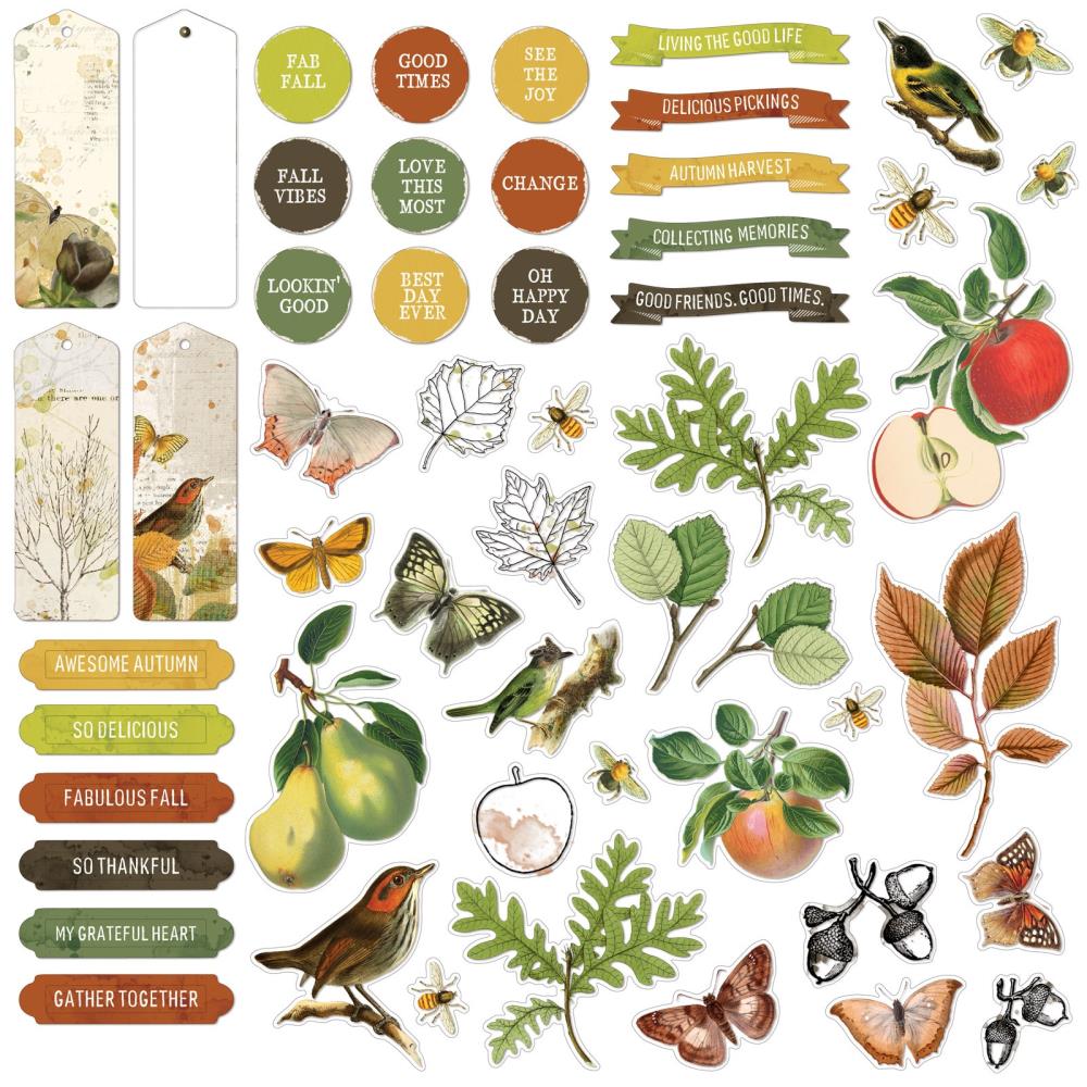 49 and Market - Vintage Orchard - Chipboard Set