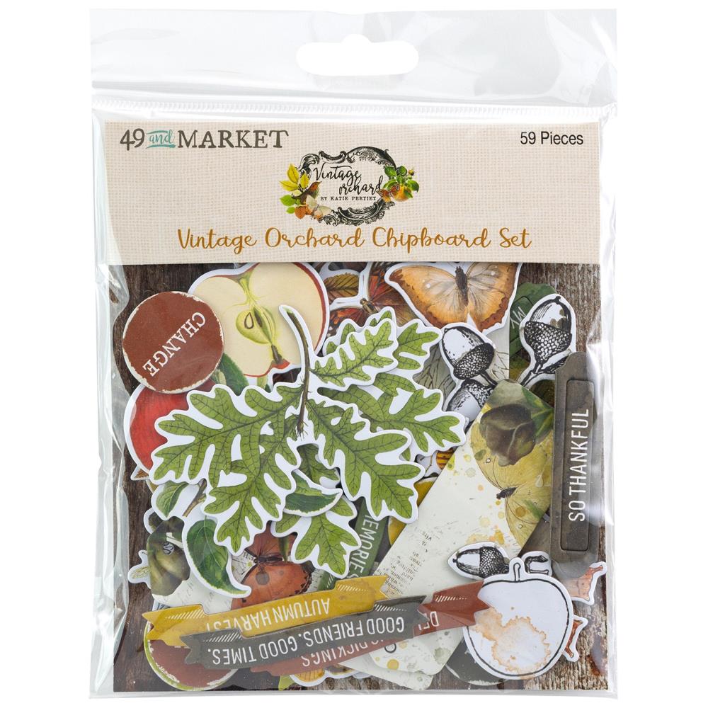 49 and Market - Vintage Orchard - Chipboard Set
