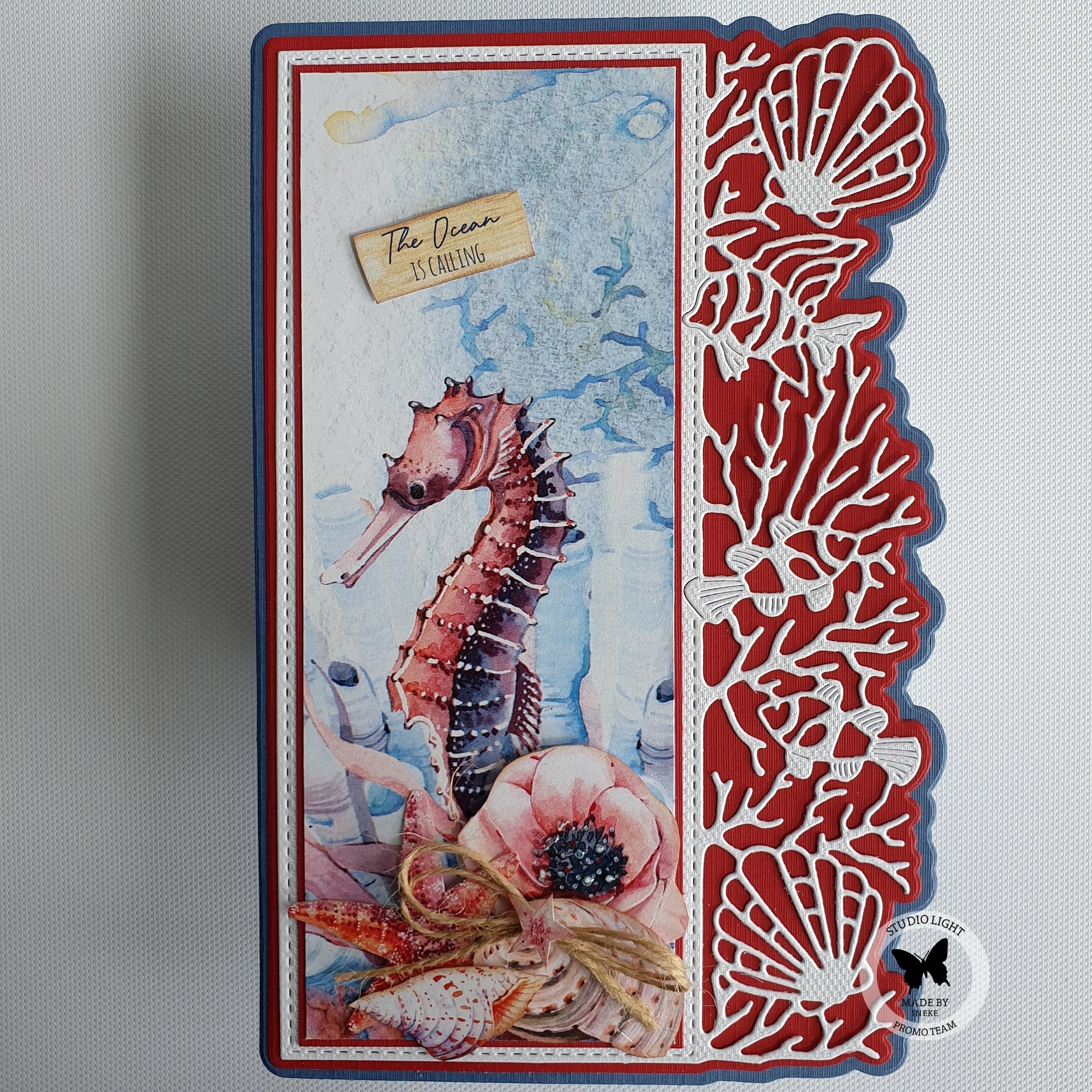 Studiolight - Dies - Take me to the Ocean - Coral Border Card Shape