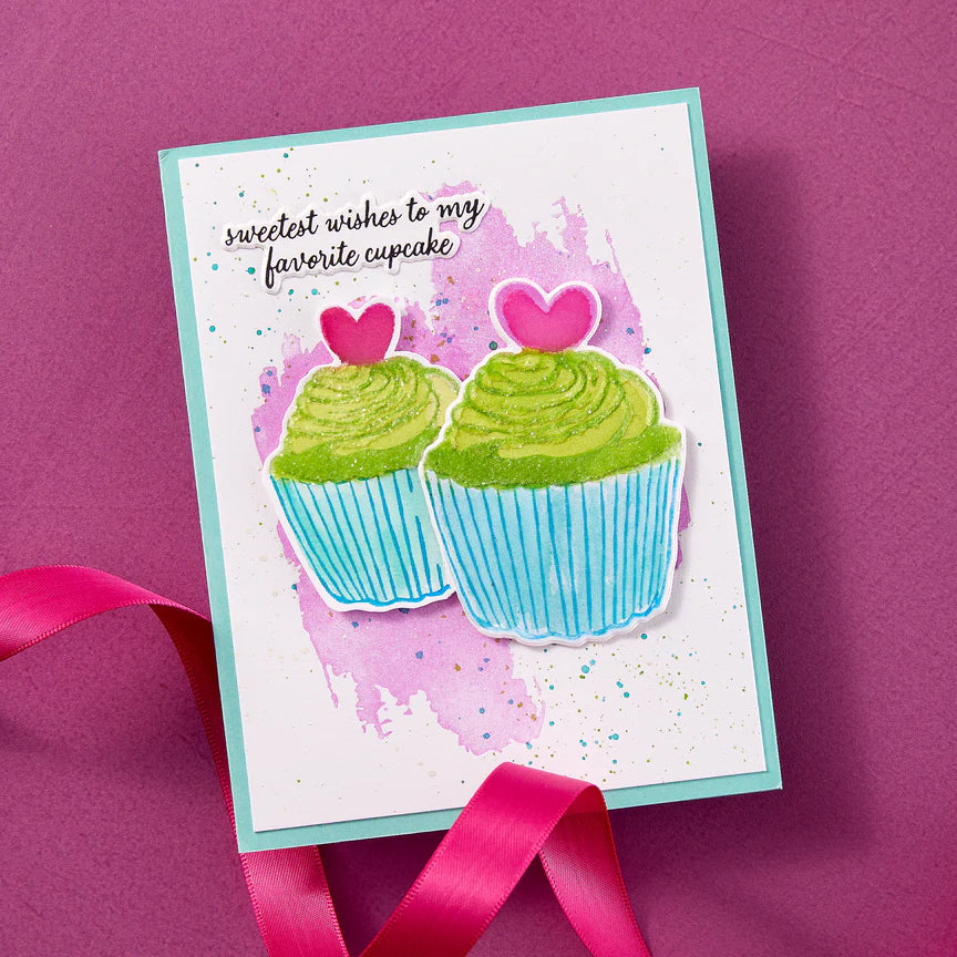 Spelbinders - BetterPress plate & Die set - Cupcake Kisses