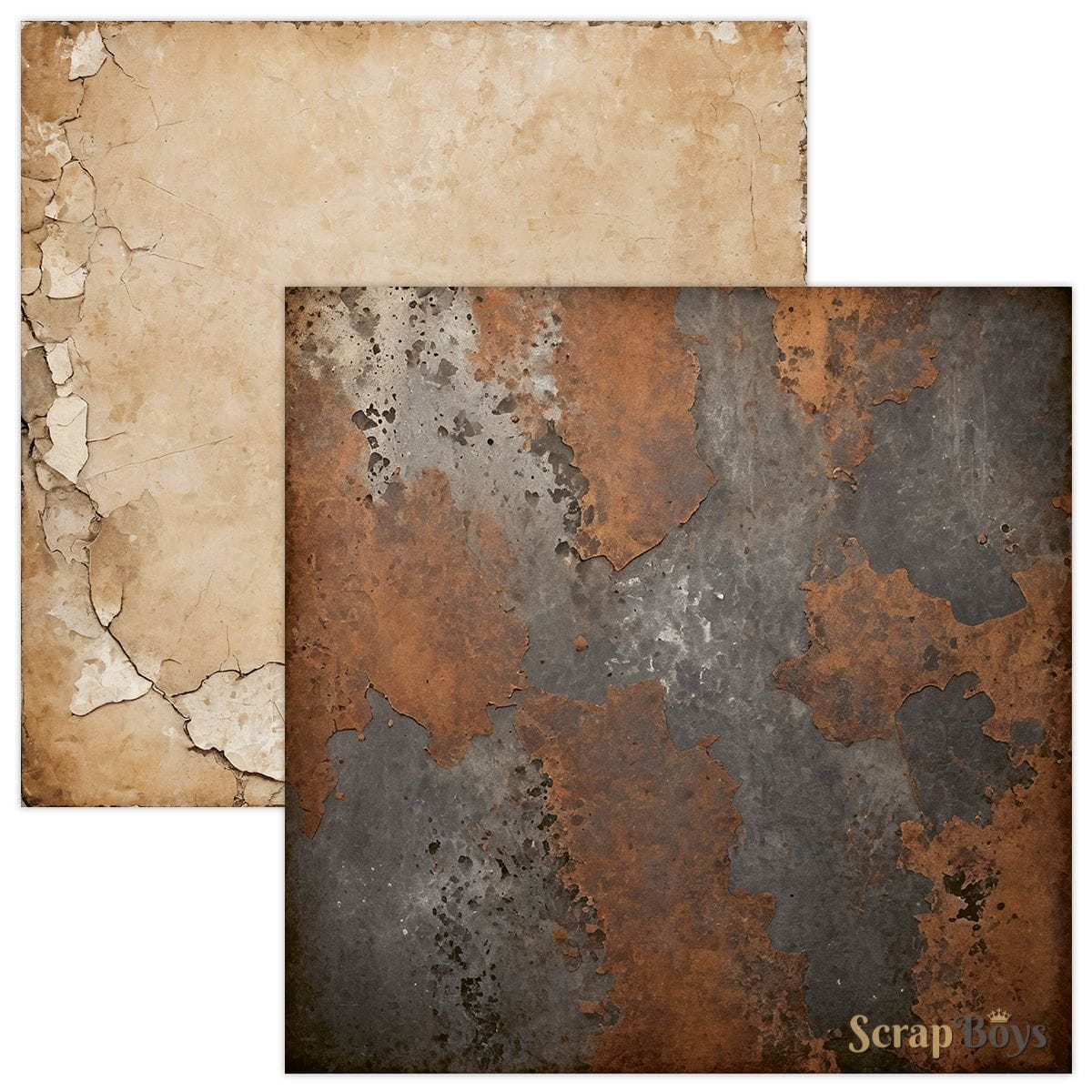 Scrapboys - Rusty Paper Pack - 12x12"