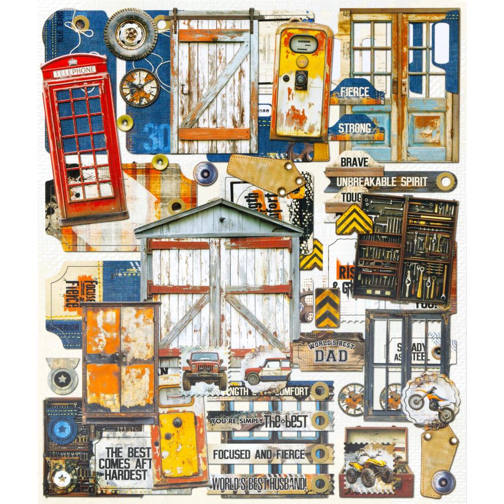 49 and Market - Rust & Revs 2.0 - Die Cut Elements