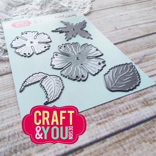 Craft and You - Dies - Rose with leaves