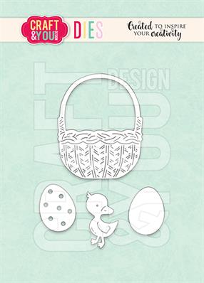 Craft and You - Dies - Easter basket