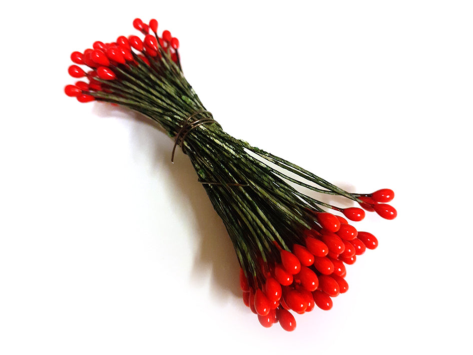 Ilexbær - Støvbærere - Julerød - 4 mm