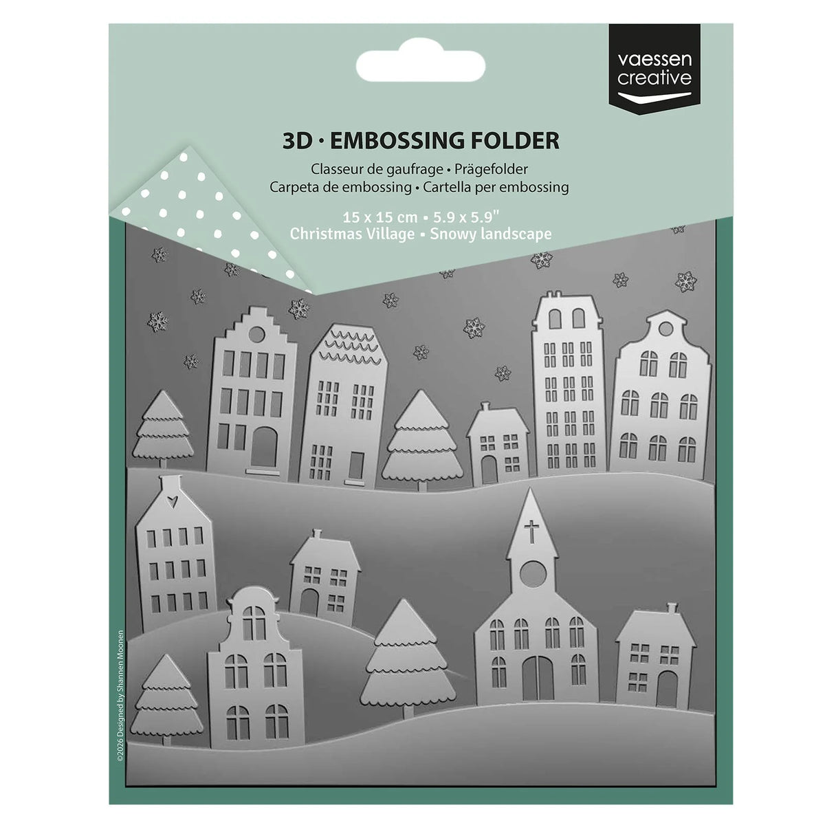 Vaessen Creative - 3D Embossing Folder - Snowy Landscape