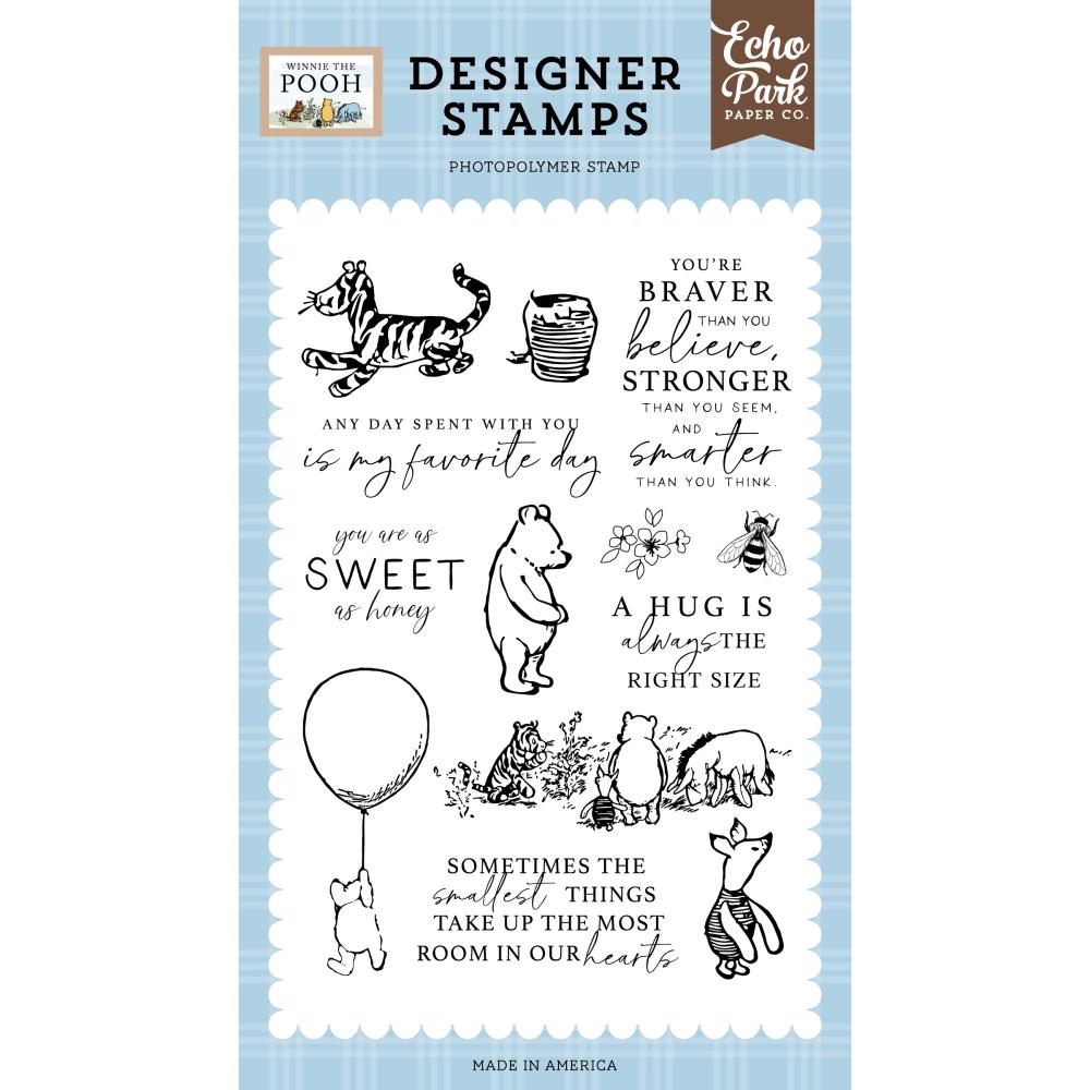 Echo Park - Winnie the Pooh - Pooh and Friend Clear Stamp set