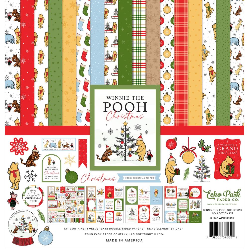 Echo Park - Winnie the Pooh Christmas - Collection Kit - 12 x 12"