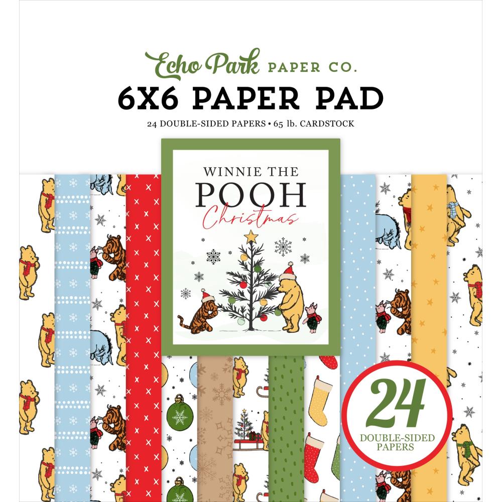 Echo Park - Winnie the Pooh Christmas - Paper Pad - 6 x 6"