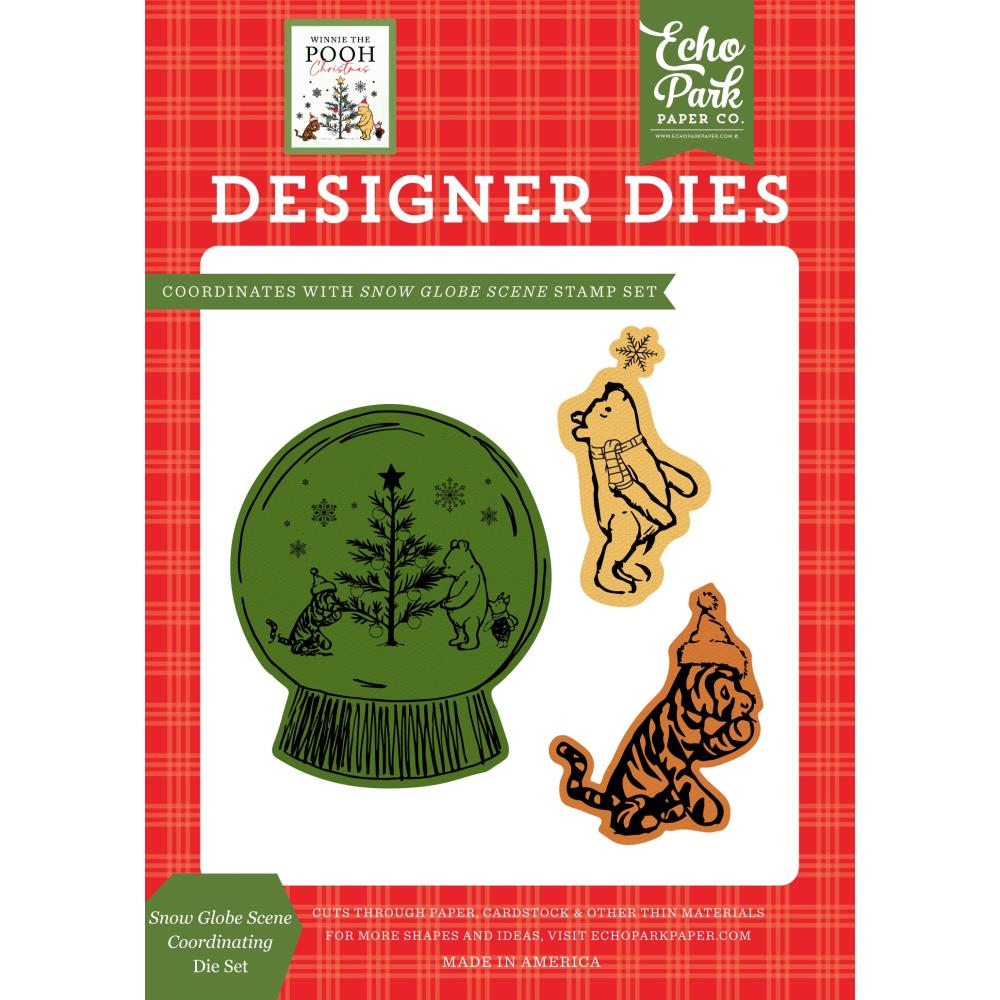 Echo Park - Dies - Winnie the Pooh Christmas - Snowglobe sceen coordinating dies