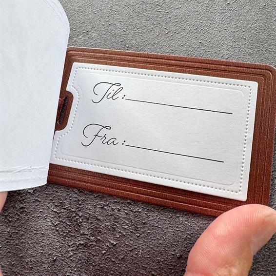 Simple and Basic - Dies & clearstamp - Gift tag with elegant edges