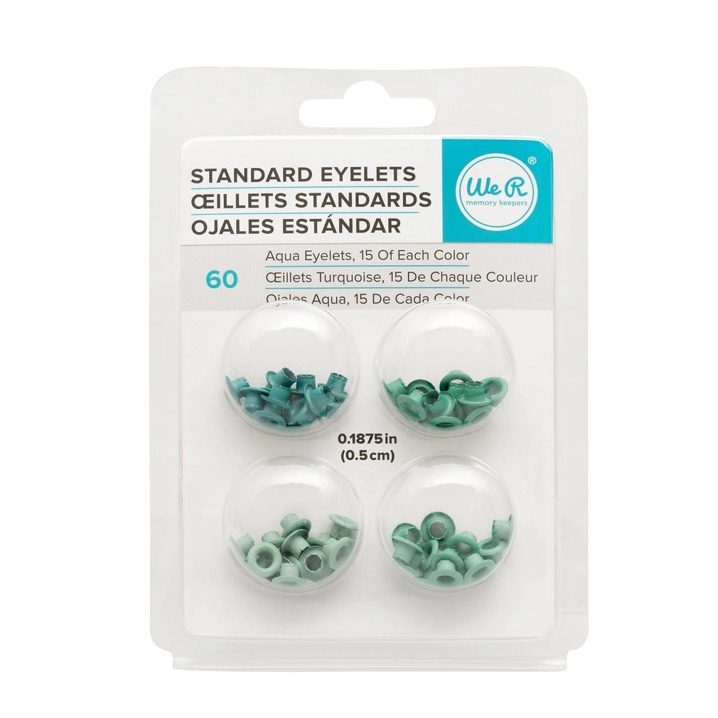 We R MemoryKeepers - Standard eyelets - Aqua