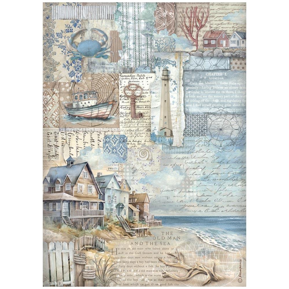 Stamperia - Silent Sea - Landscape - Rice Paper A4