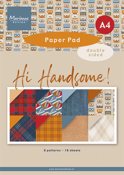 Marianne Design - Hi Handsome - Paper Pad A4