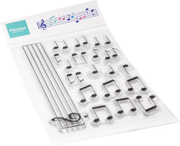 Marianne Design - Clear stamps - Musical notes