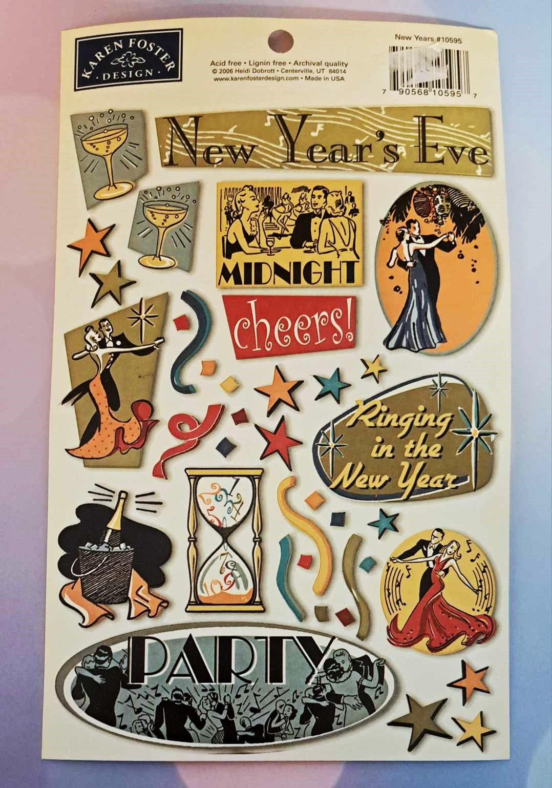 Karen Foster - New Years - Stickers