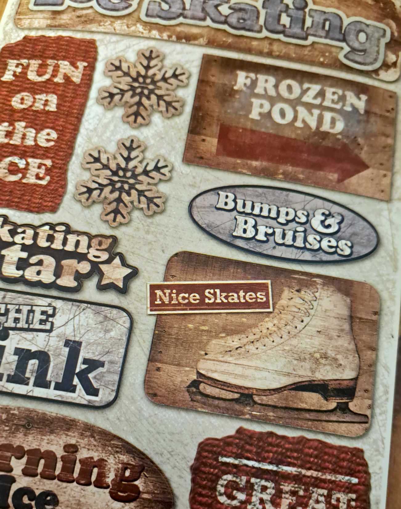 Karen Foster - Ice Skating - Stickers