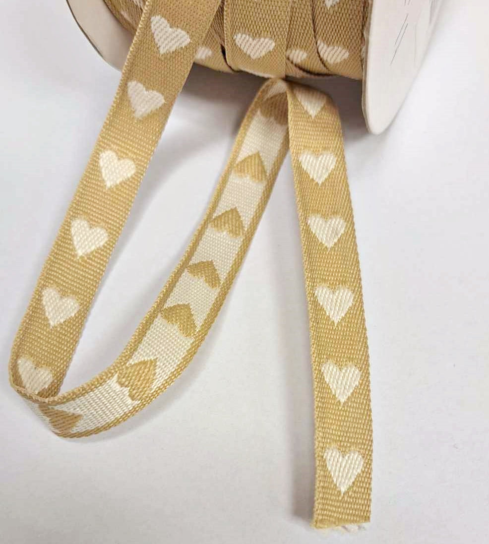 Vevd Bånd - Hjerte- Metervis