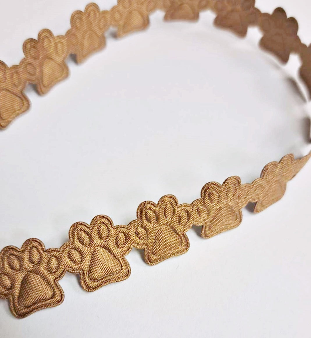 May Arts - Paw Ribbon - Brown  - Metervis