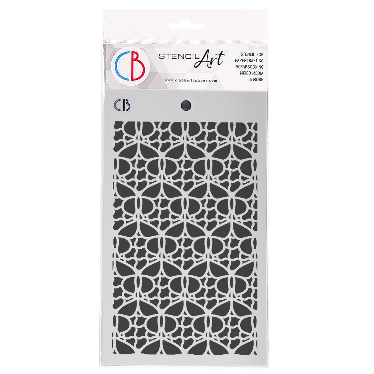 Ciao Bella - Stencil - Enchanted Land - Butterflies Pattern - 5 x 8"