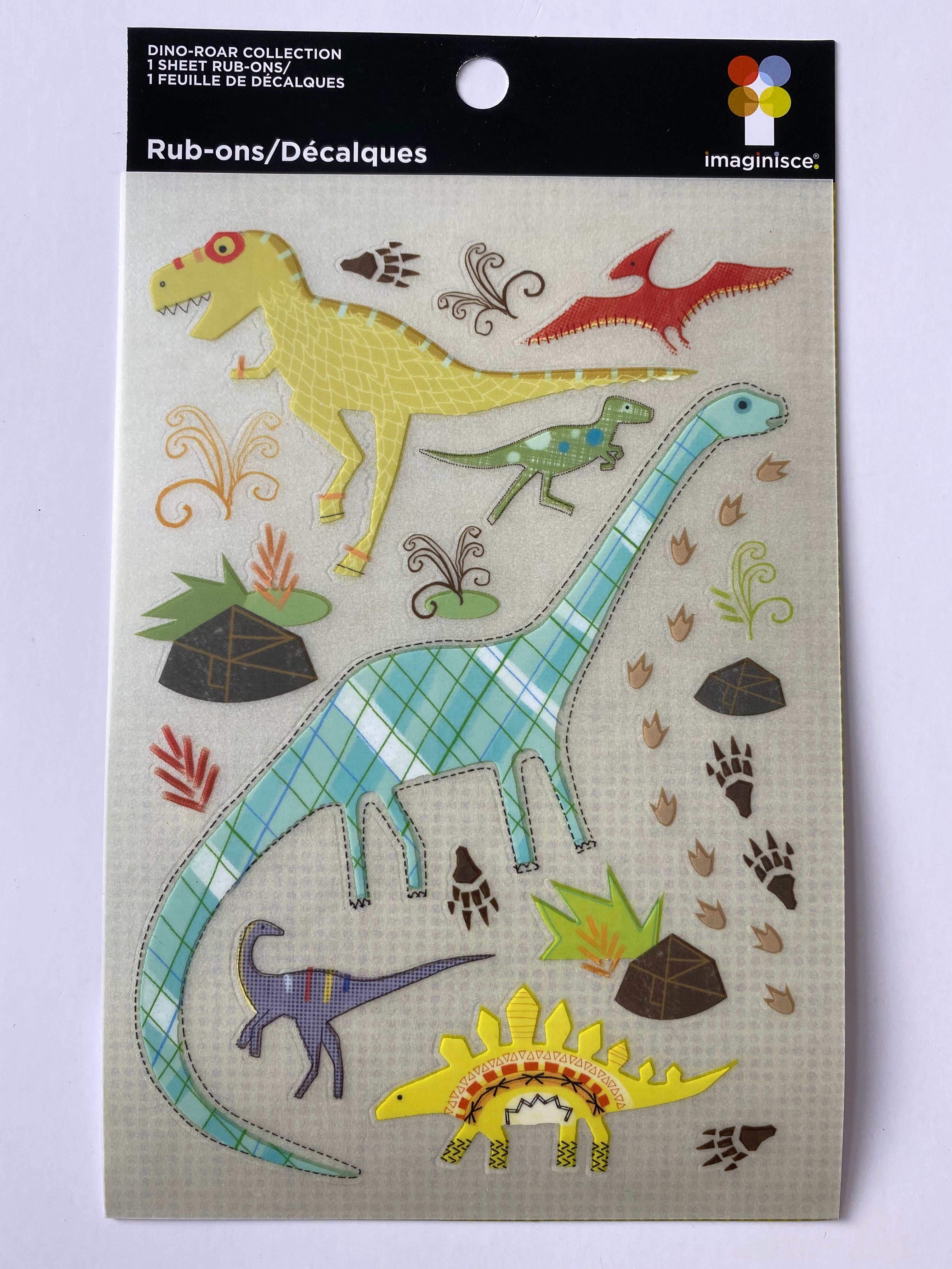 Imaginisce - Dino Roar - Think Big -  RUB-ONS