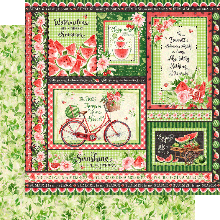 Graphic 45 - Sunshine on my mind - Enjoy the ride - 12 x 12"