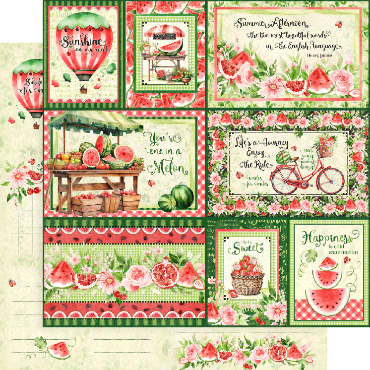 Graphic 45 - Sunshine on my mind - Easy, peasy, summer breezy - 12 x 12"