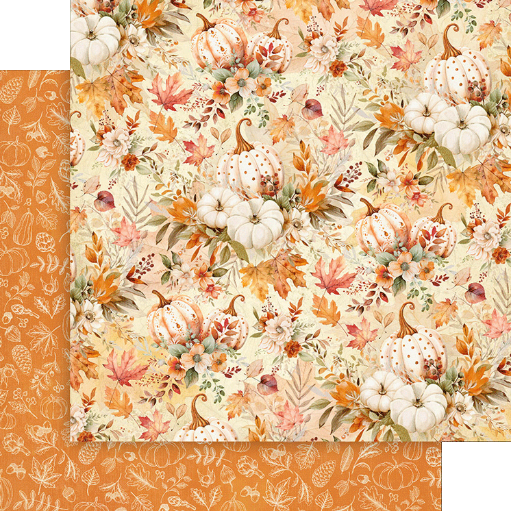 Graphic 45 - Autumn Greetings - Pumpkin Patch - 12 x 12"