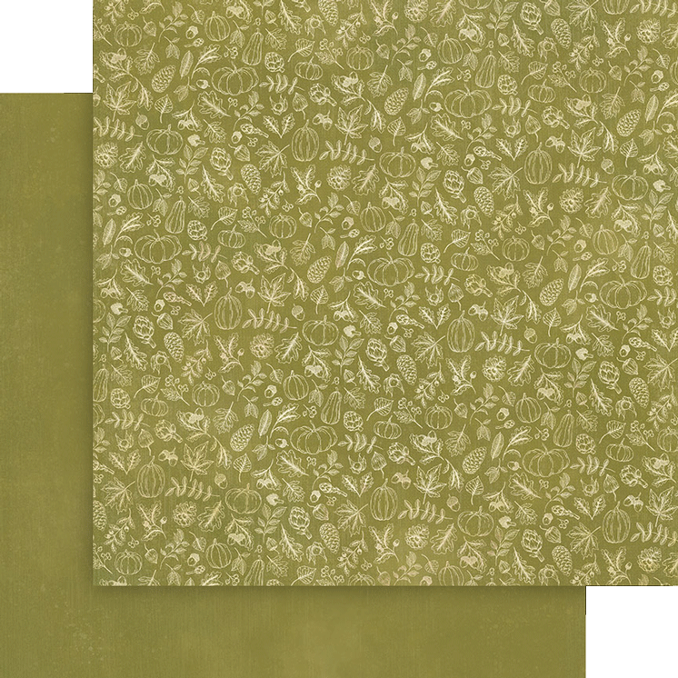 Graphic 45 - Autumn Greetings - Patterns and Solids Paper Pad 12 x 12"